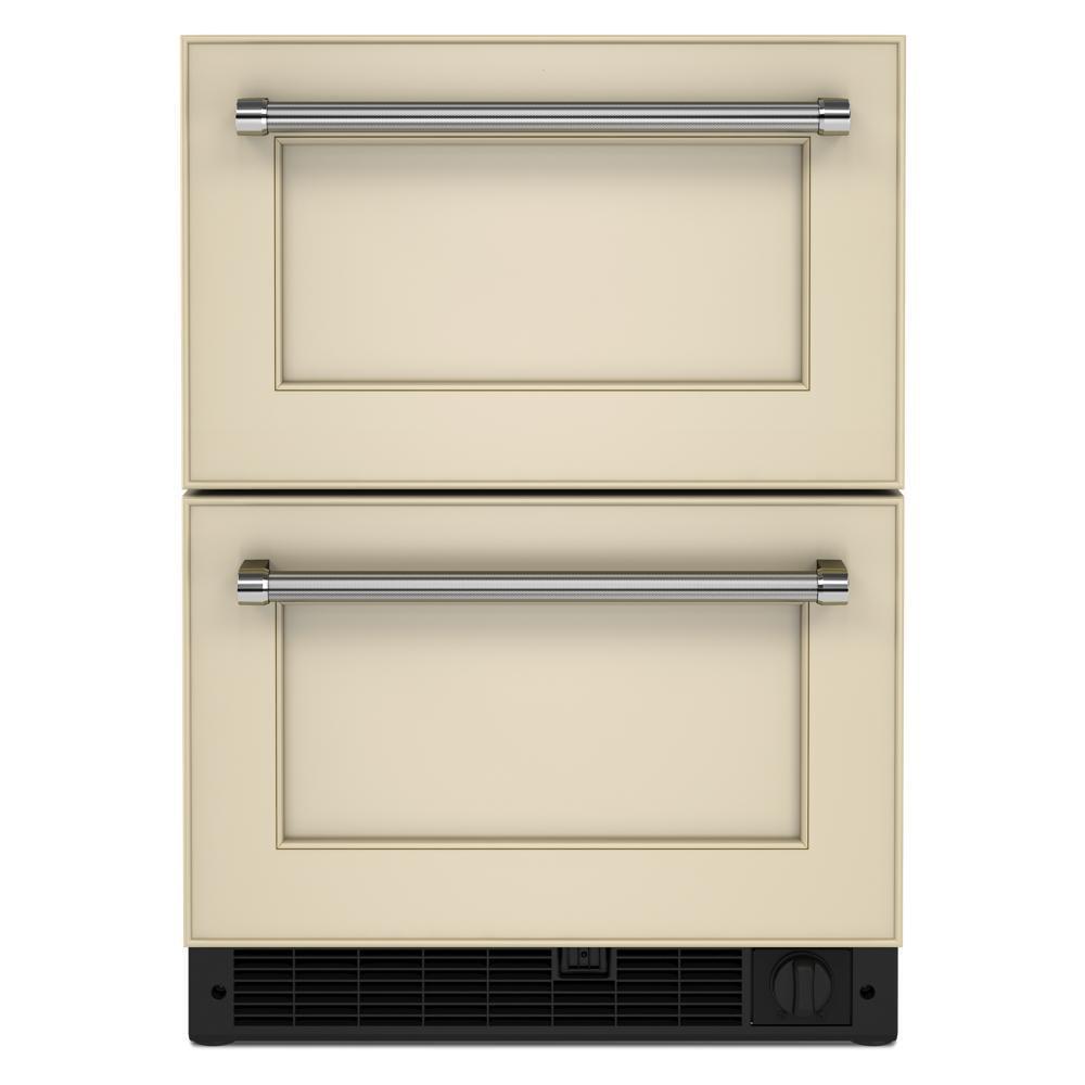 Kitchenaid KUDF204KPA 24" Panel-Ready Undercounter Double-Drawer Refrigerator/Freezer