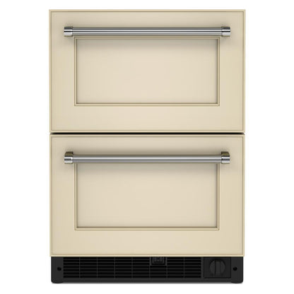Kitchenaid KUDF204KPA 24" Panel-Ready Undercounter Double-Drawer Refrigerator/Freezer