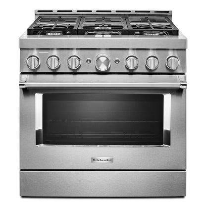 KFGC506JSS KitchenAid® 36'' Smart Commercial-Style Gas Range with 6 Burners