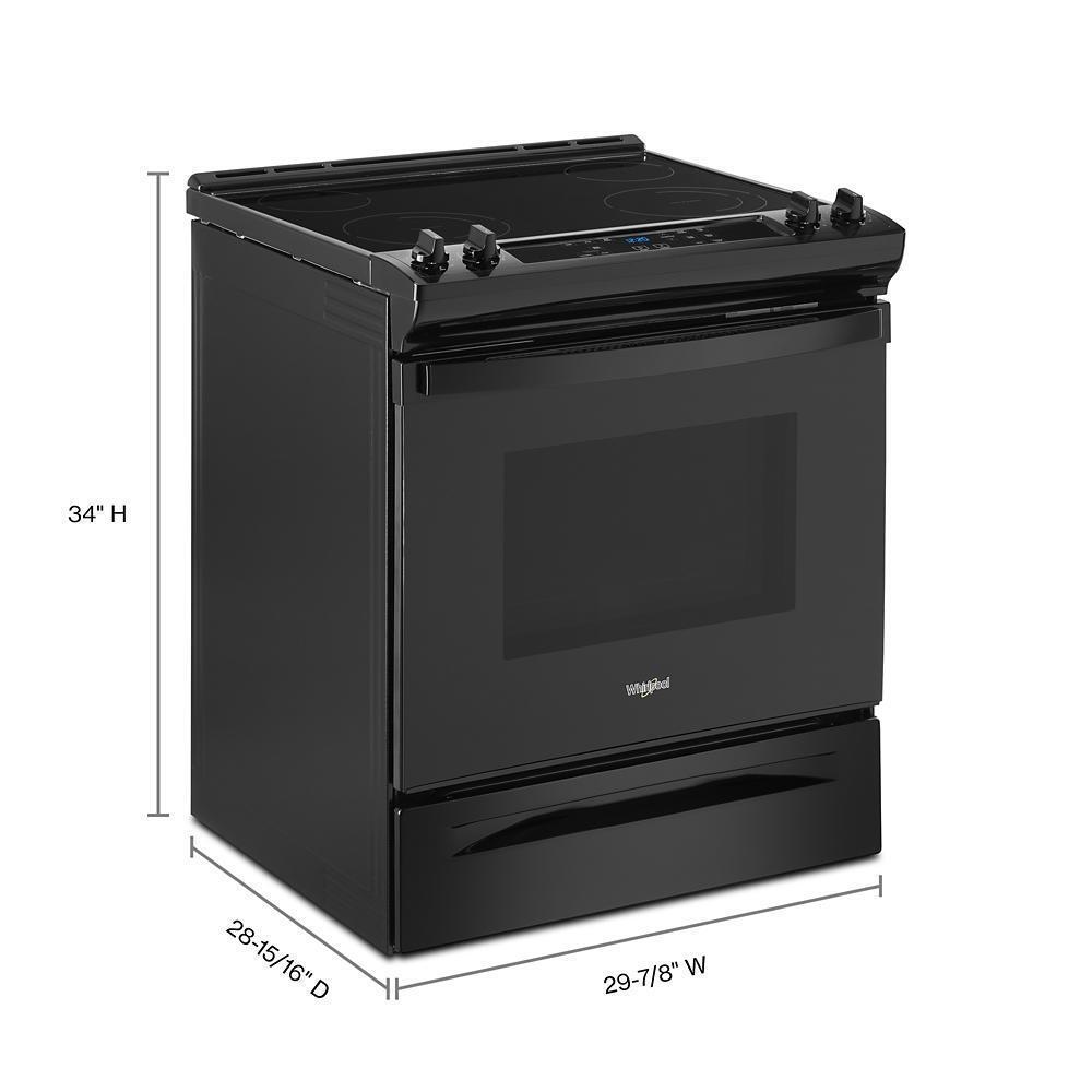 WEE515SALB Whirlpool® 34" Tall Range with Self Clean Oven Cycle