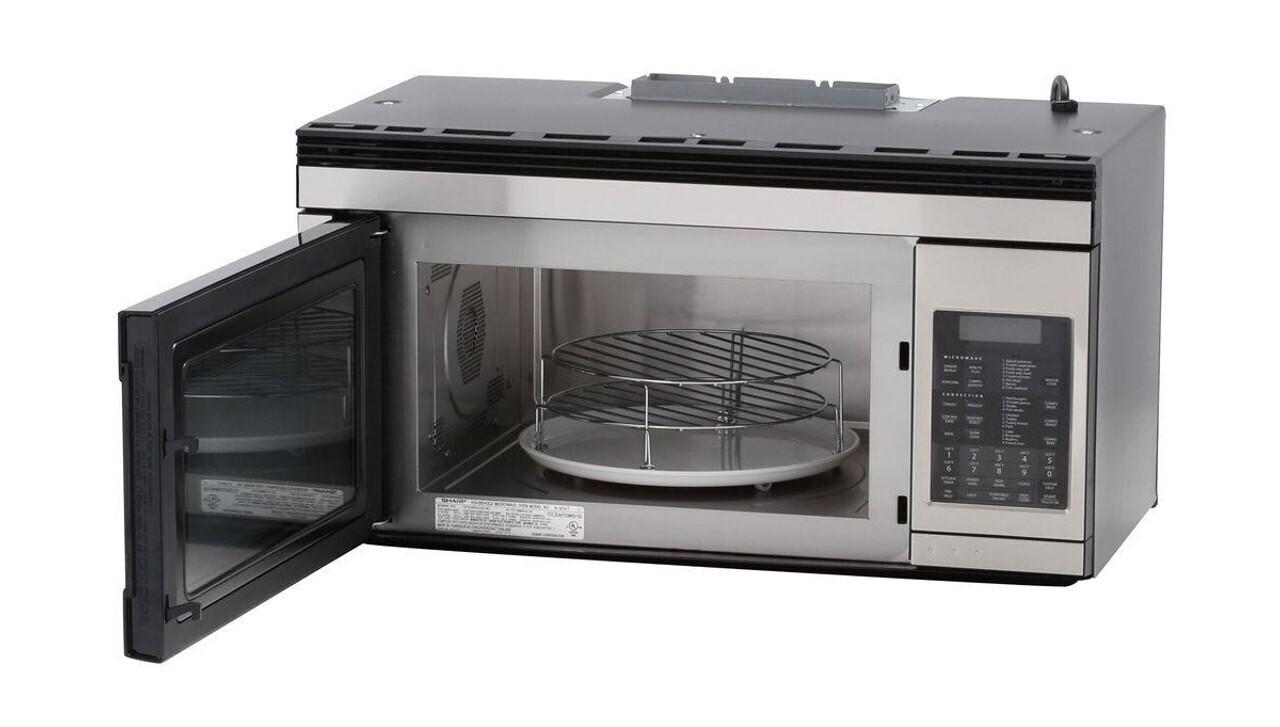 Sharp 1.1 cu. ft. 850W Sharp Stainless Steel Over-the-Range Convection Microwave Oven