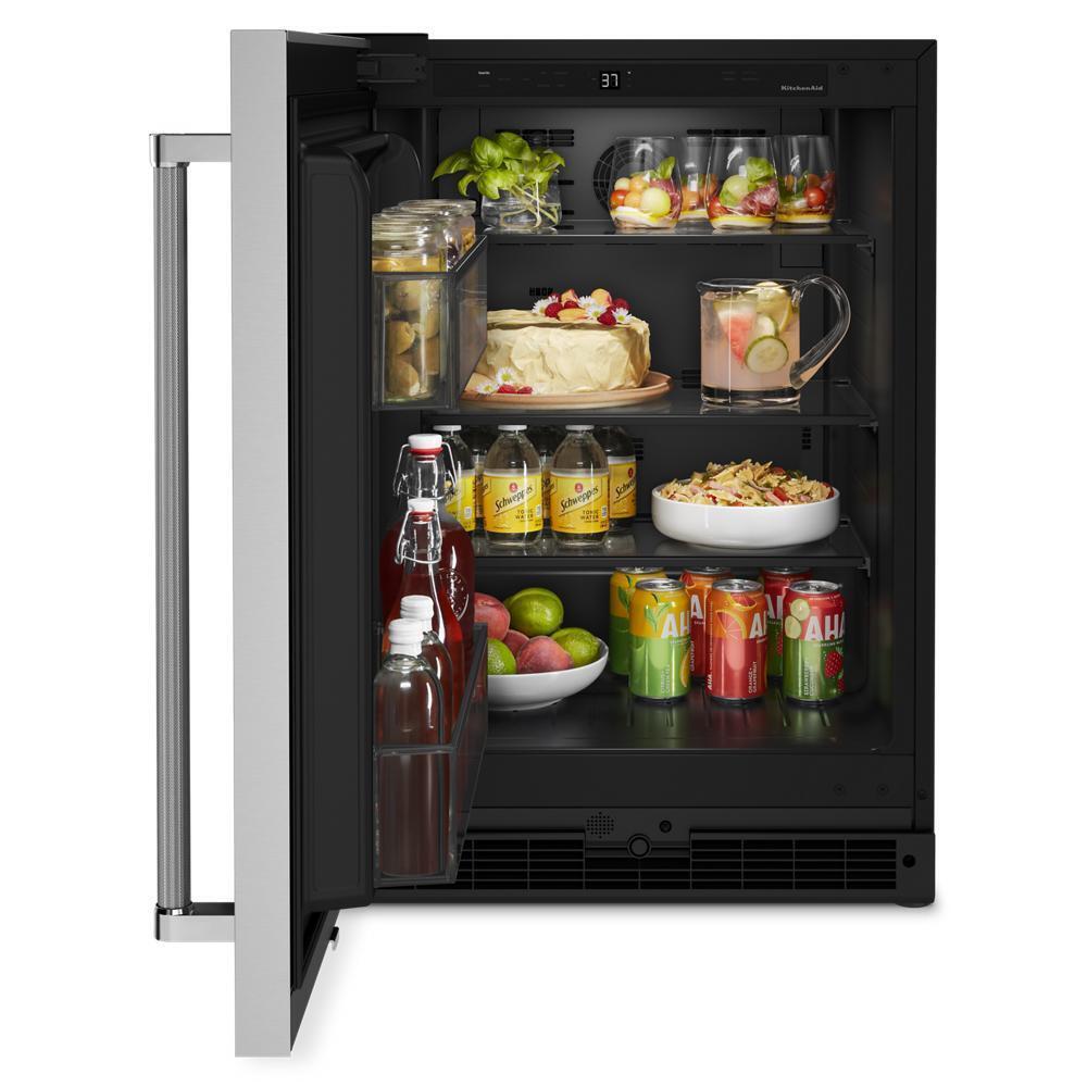 Kitchenaid 24" Undercounter Refrigerator with Stainless Steel Door