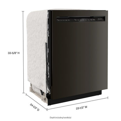 Kitchenaid KDFM404KBS 360(degree) Max Jets™ Third Rack Dishwasher with 50+ Total Wash Jets, 44 dBA