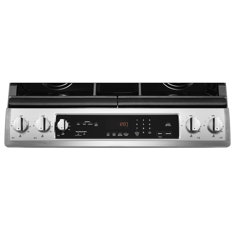 30-INCH WIDE SLIDE-IN GAS RANGE WITH TRUE CONVECTION AND FIT SYSTEM - 5.8 CU. FT.