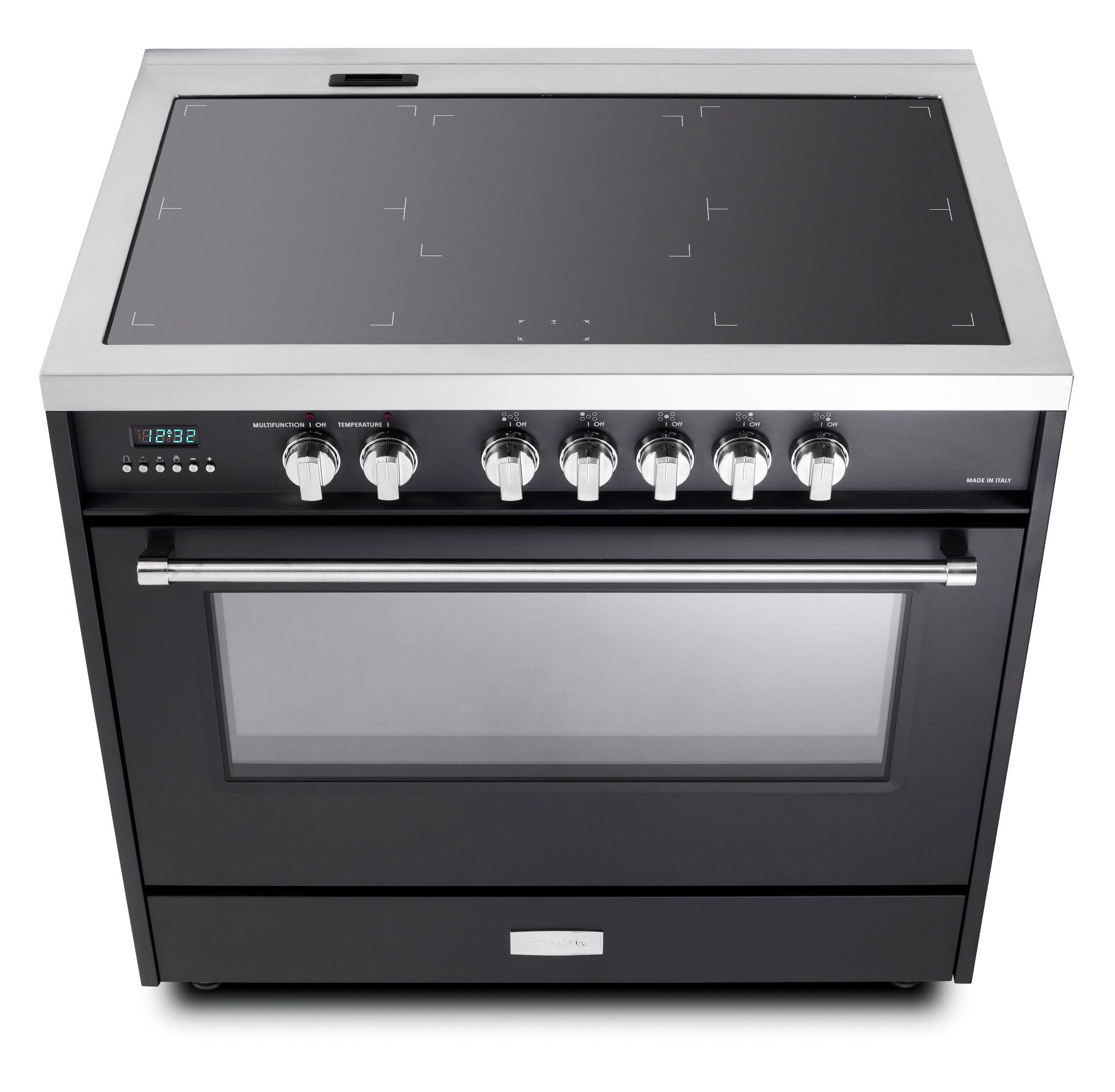 Designer 36" Induction Single Oven Range - Matte Black