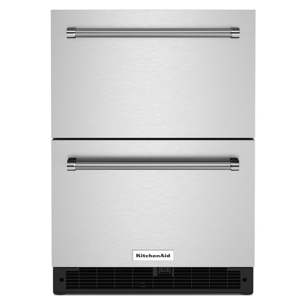 Kitchenaid KUDR204KSB 24" Stainless Steel Undercounter Double-Drawer Refrigerator