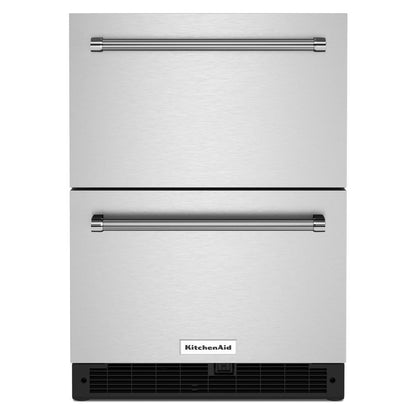 Kitchenaid KUDR204KSB 24" Stainless Steel Undercounter Double-Drawer Refrigerator