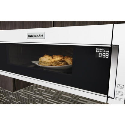Kitchenaid KMLS311HWH 1000-Watt Low Profile Microwave Hood Combination