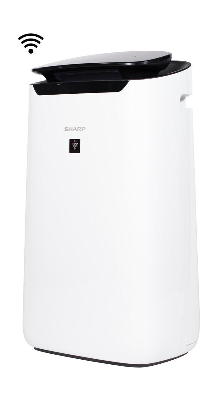 FXJ80UW Sharp Smart Plasmacluster Ion Air Purifier with True HEPA for Extra Large Rooms