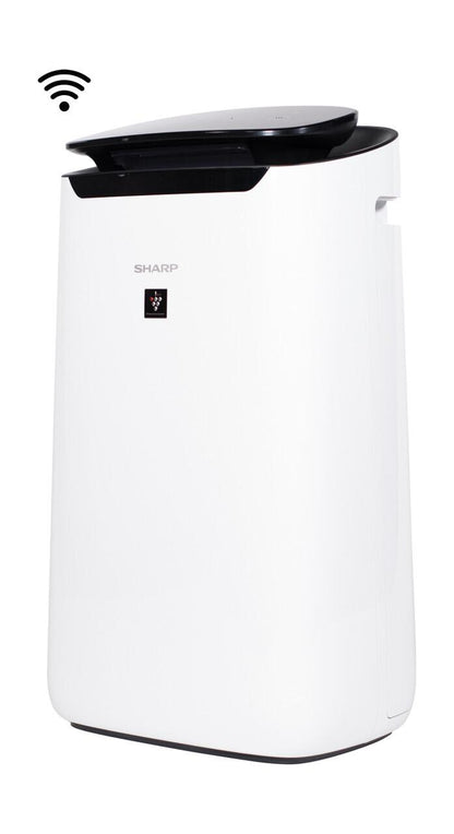 FXJ80UW Sharp Smart Plasmacluster Ion Air Purifier with True HEPA for Extra Large Rooms