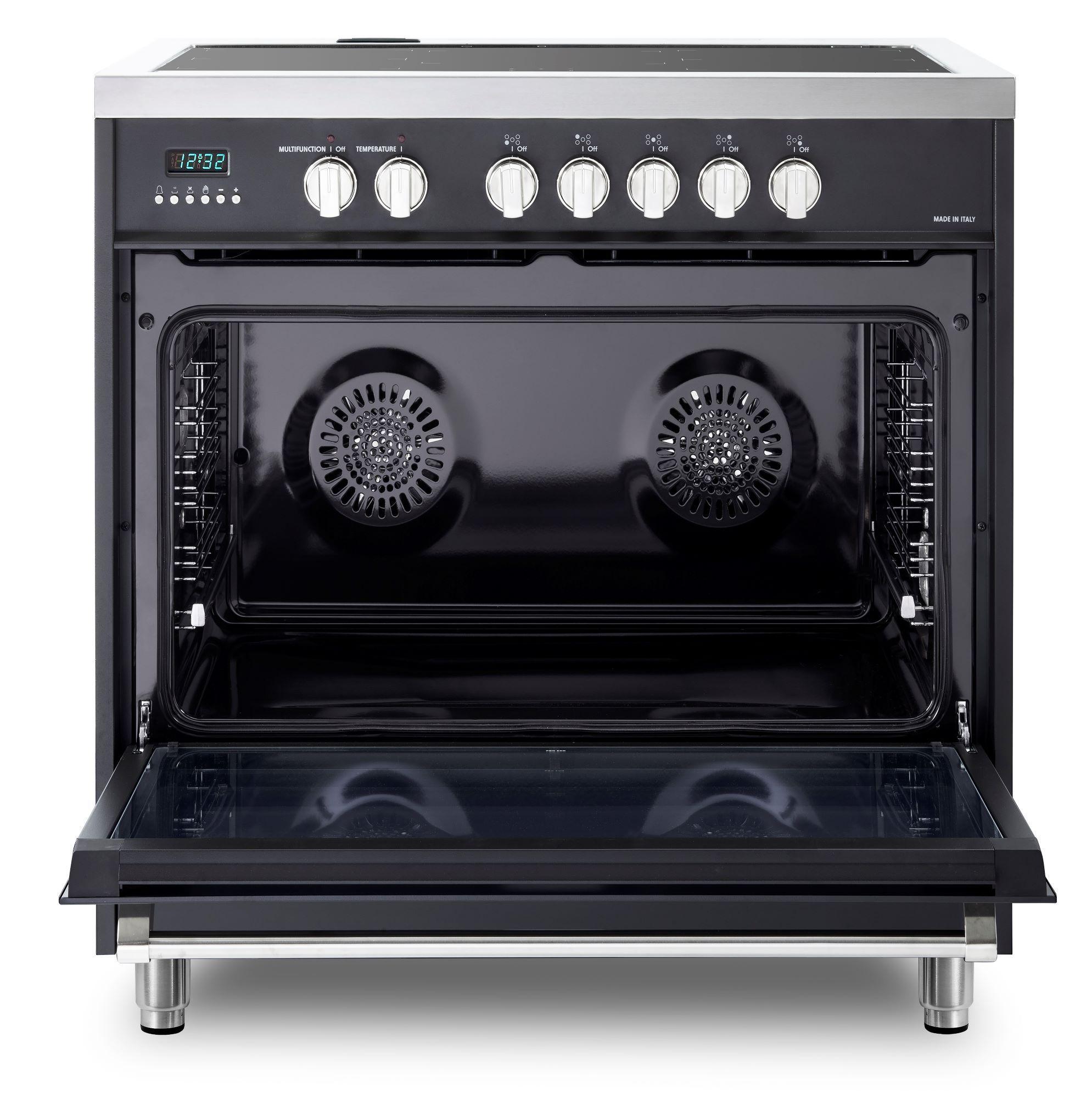 Designer 36" Induction Single Oven Range - Matte Black