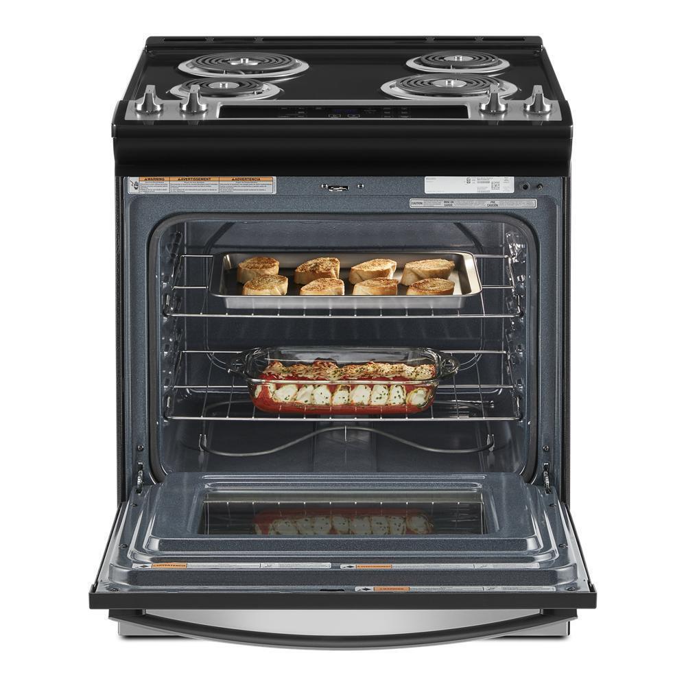 Whirlpool WEC310S0LS 4.8 Cu. Ft. Whirlpool® Electric Range with Frozen Bake™ Technology