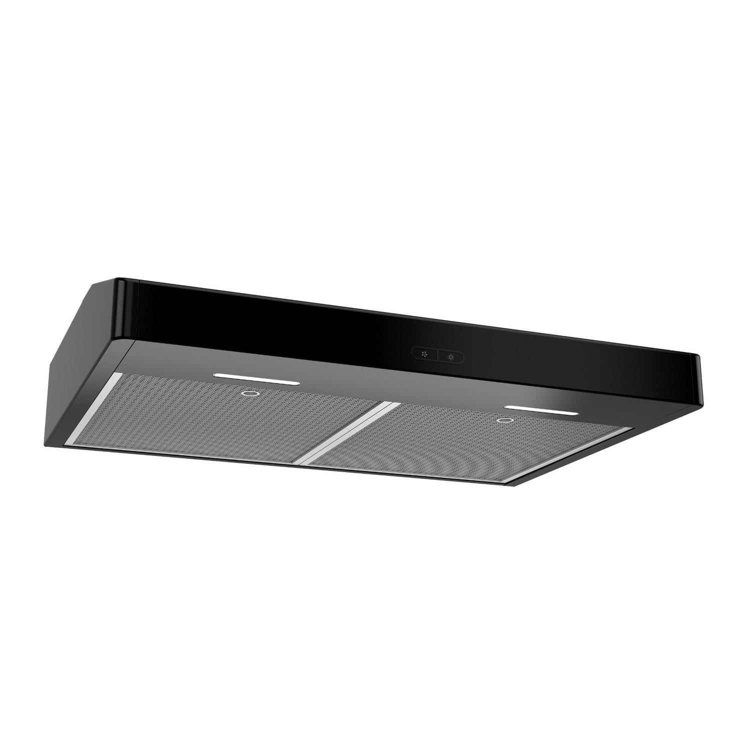 Broan **DISCONTINUED** Broan® Elite 30-Inch Convertible Under-Cabinet Range Hood, Black