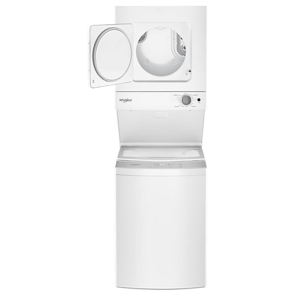 Whirlpool WET4124HW 1.6 cu.ft, 120V/20A Electric Stacked Laundry Center with 6 Wash cycles and Wrinkle Shield™