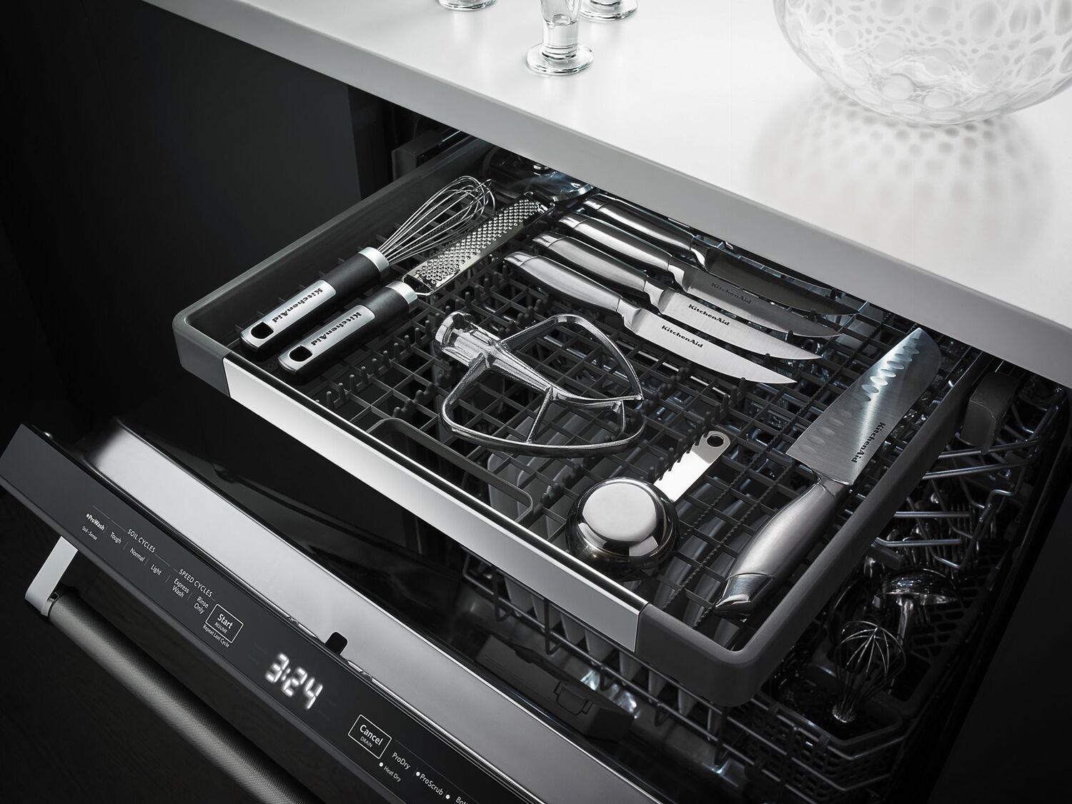 44 dBA Dishwasher with Dynamic Wash Arms - Black
