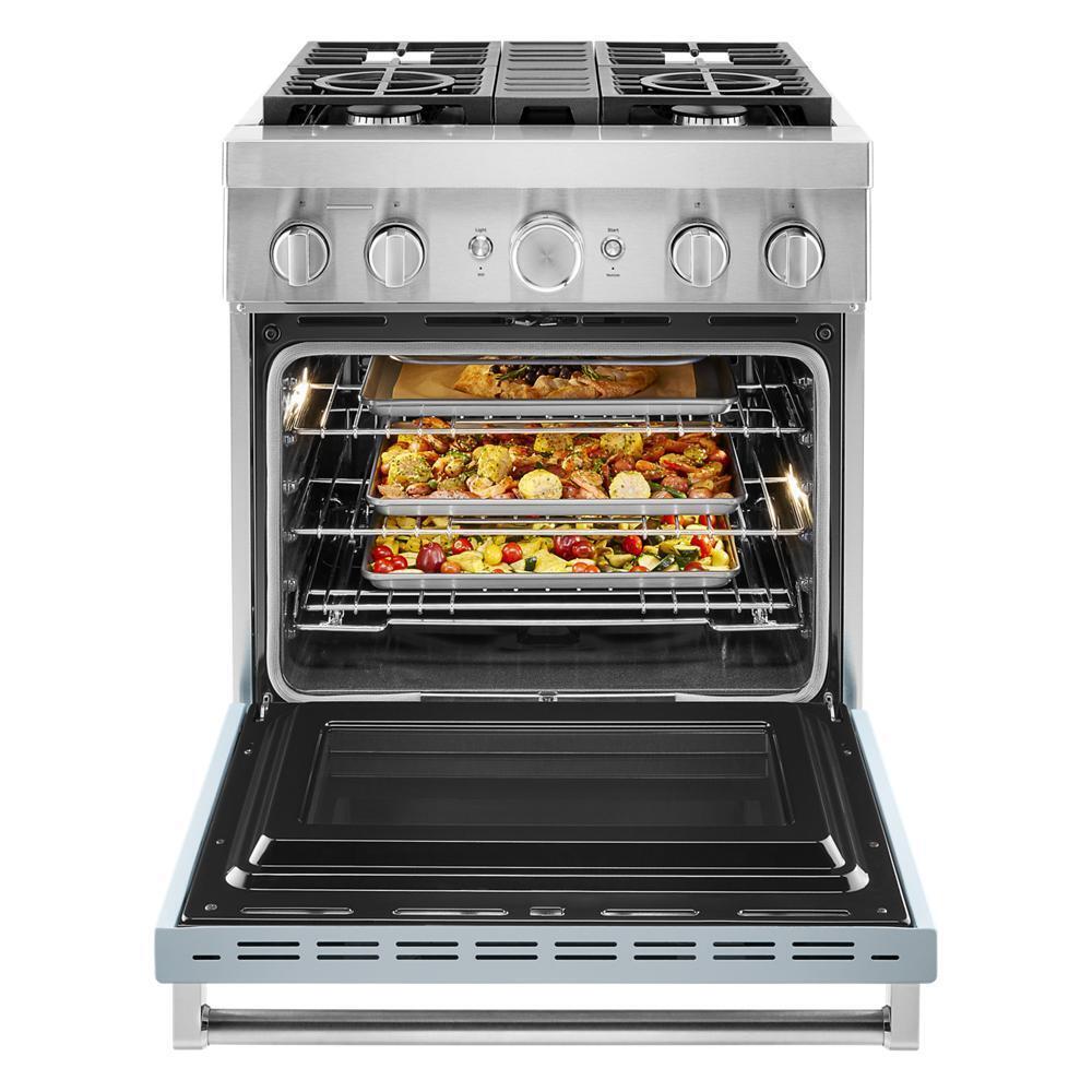 KFDC500JMB KitchenAid® 30'' Smart Commercial-Style Dual Fuel Range with 4 Burners