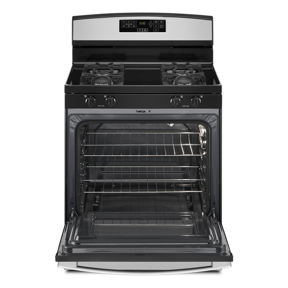 Amana AGR6603SMS 30-inch Gas Range with Self-Clean Option