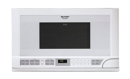 Sharp R1211TY 1.5 cu. ft. 1100W White Sharp Over-the-Counter Carousel Microwave Oven