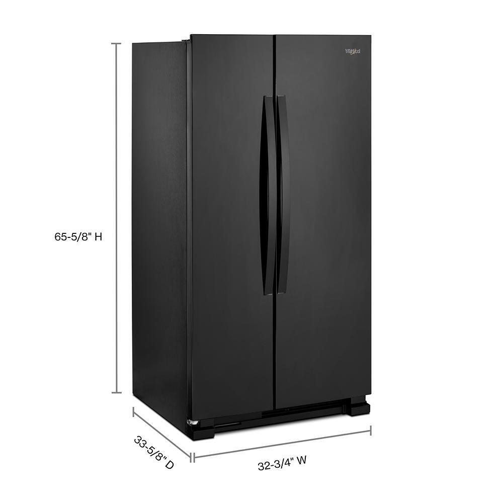 Whirlpool WRS312SNHB 33-inch Wide Side-by-Side Refrigerator - 22 cu. ft.