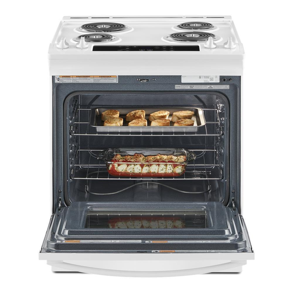 Whirlpool WEC310S0LW 4.8 Cu. Ft. Whirlpool® Electric Range with Frozen Bake™ Technology