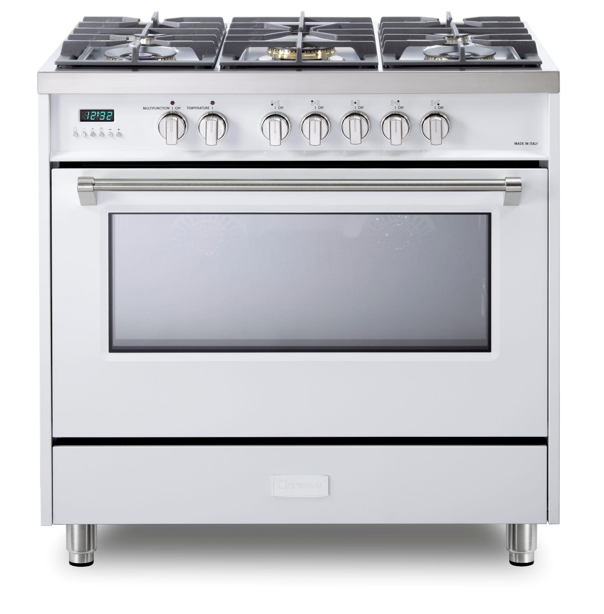 Designer 36" Dual Fuel Single Oven Range - White