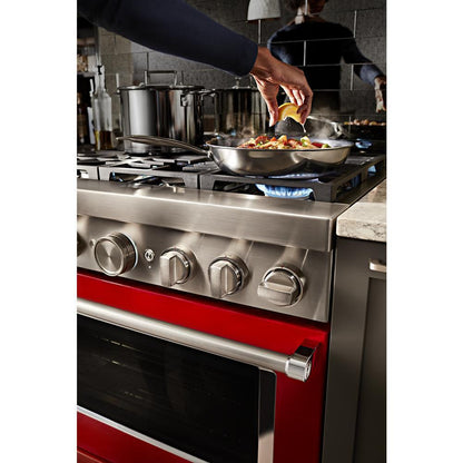 KFDC506JPA KitchenAid® 36'' Smart Commercial-Style Dual Fuel Range with 6 Burners
