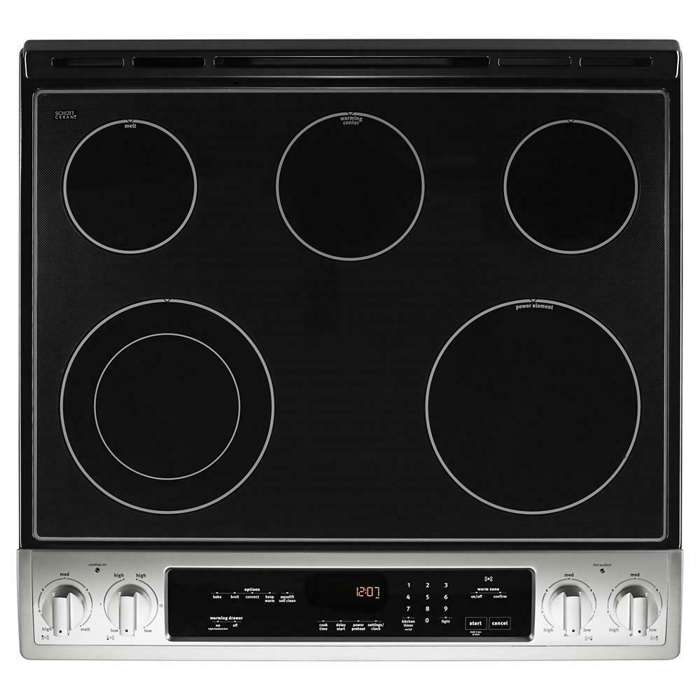 Maytag 30-Inch Wide Slide-In Electric Range With True Convection And Fit System - 6.4 Cu. Ft.