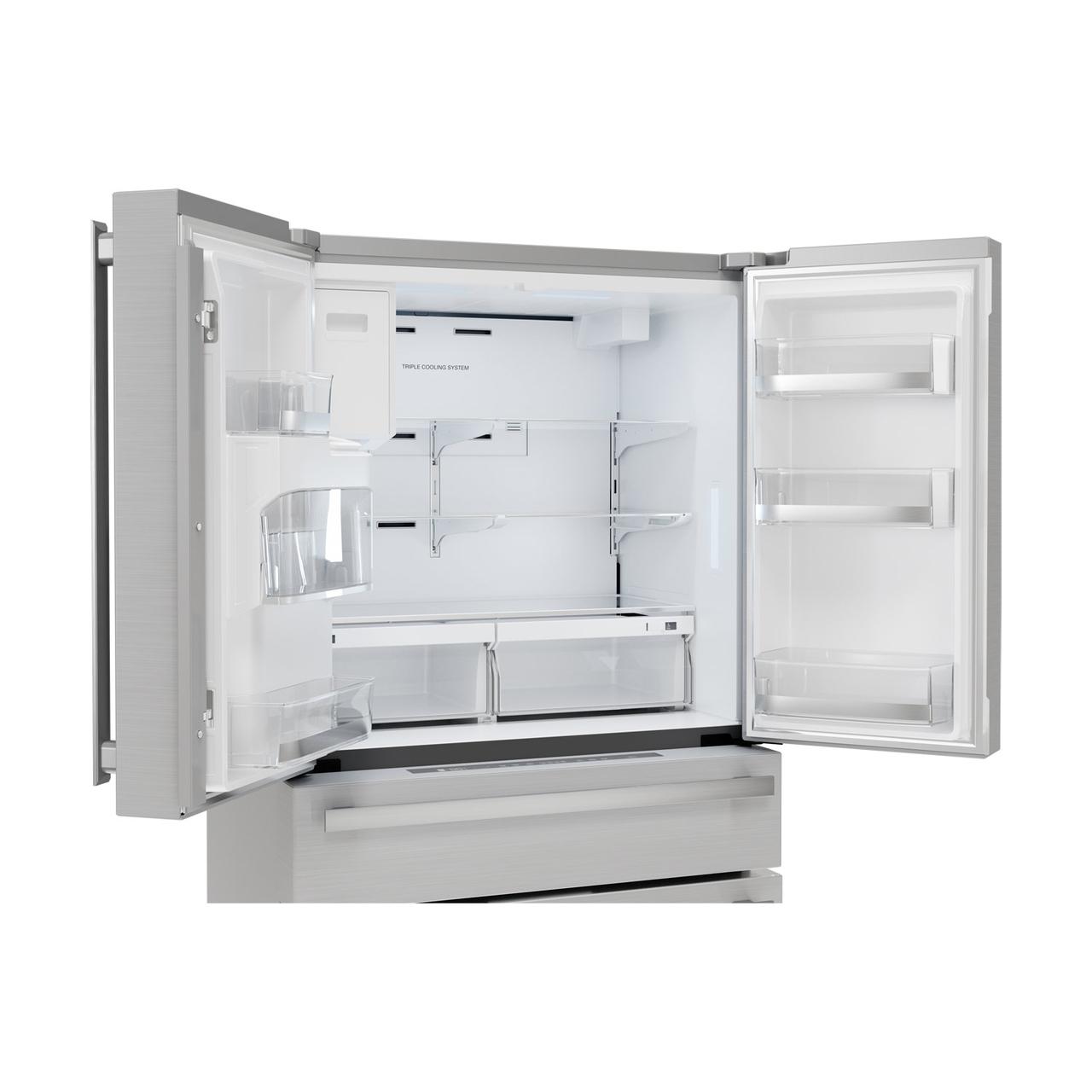 Sharp French 4-Door Counter-Depth Refrigerator with Water Dispenser