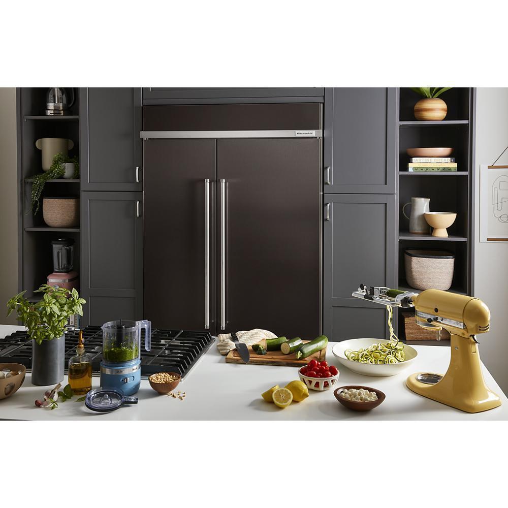 Kitchenaid KUWL314KBS 24" Undercounter Wine Cellar with Glass Door and Metal-Front Racks