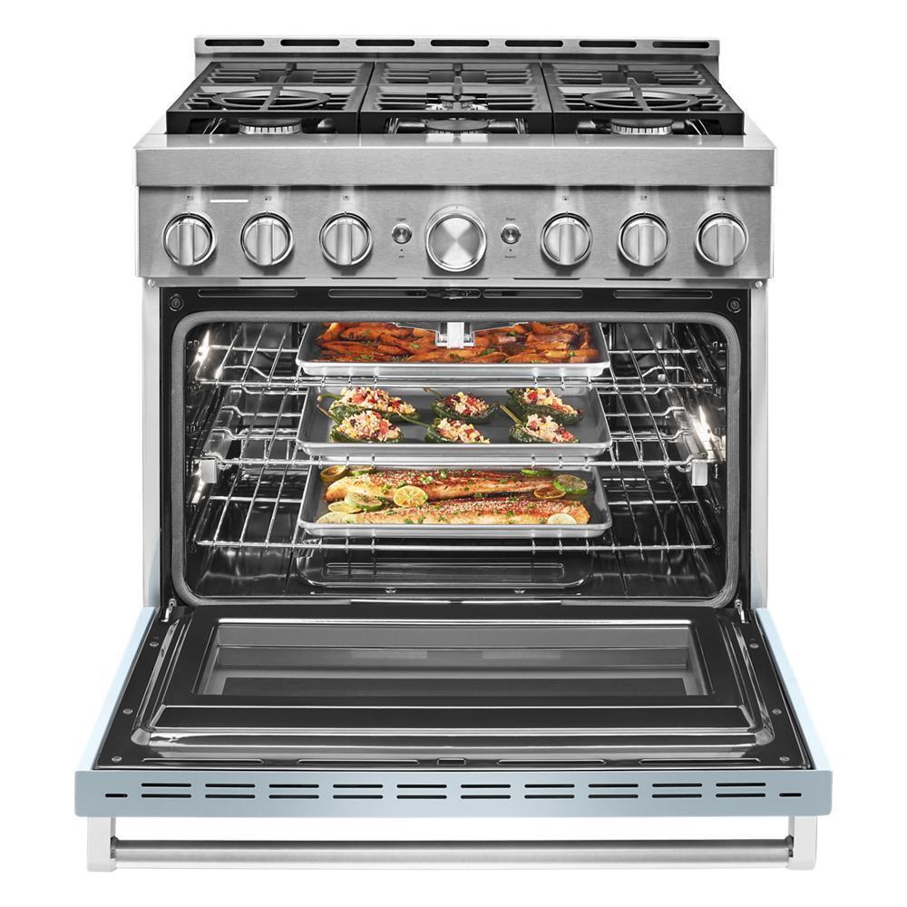 KFGC506JMB KitchenAid® 36'' Smart Commercial-Style Gas Range with 6 Burners