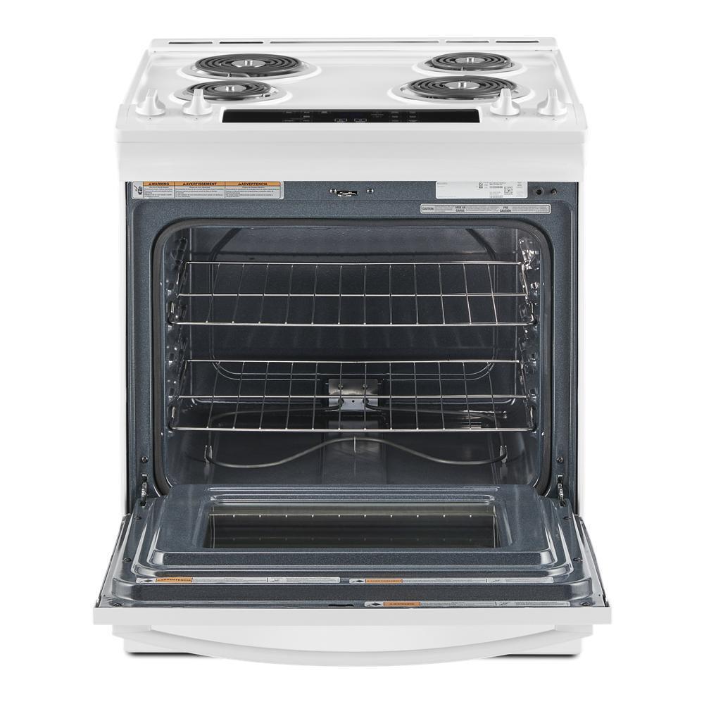 Whirlpool WEC310S0LW 4.8 Cu. Ft. Whirlpool® Electric Range with Frozen Bake™ Technology