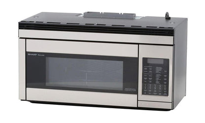 Sharp R1874TY 1.1 cu. ft. 850W Sharp Stainless Steel Over-the-Range Convection Microwave Oven