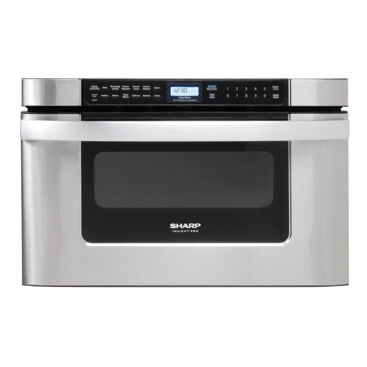 Sharp 24 in. 1.2 cu. ft. 950W Sharp Easy Open Stainless Steel Microwave Drawer