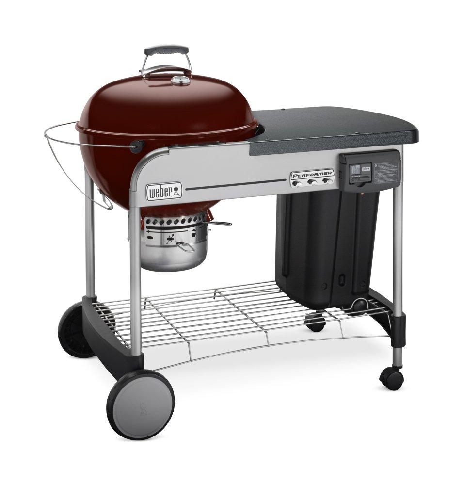 Weber 15503001 Performer Deluxe Charcoal Grill - 22" Crimson