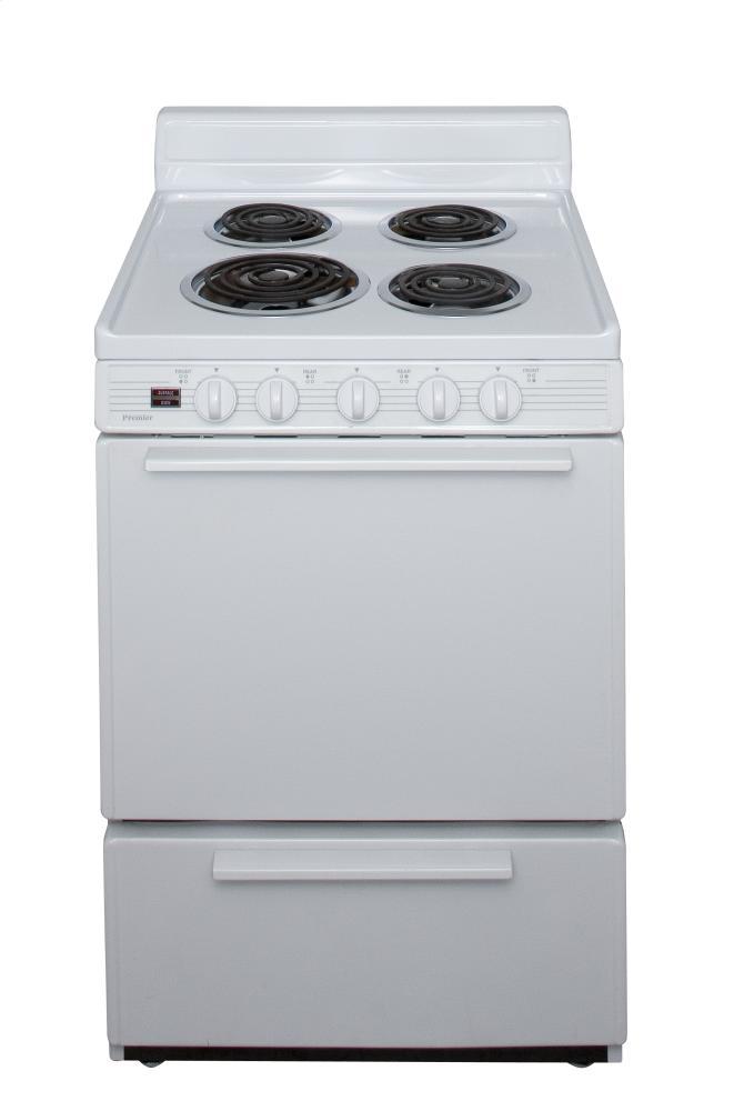 Premier ECK100OP 24 in. Freestanding Electric Range in White