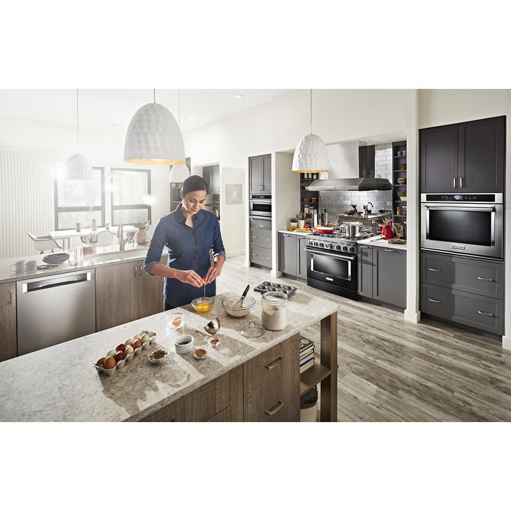 KFDC506JBK KitchenAid® 36'' Smart Commercial-Style Dual Fuel Range with 6 Burners