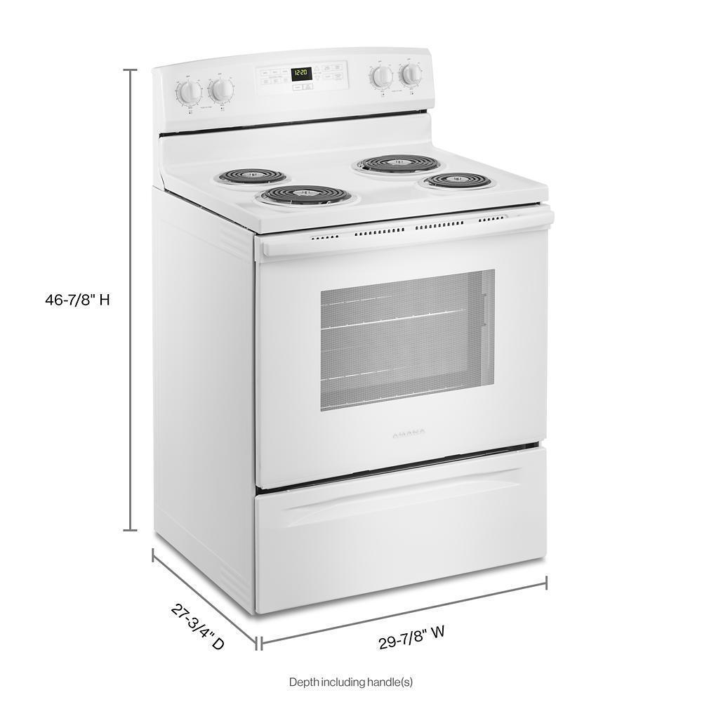Amana ACR4303MFW 30-inch Amana® Electric Range with Bake Assist Temps