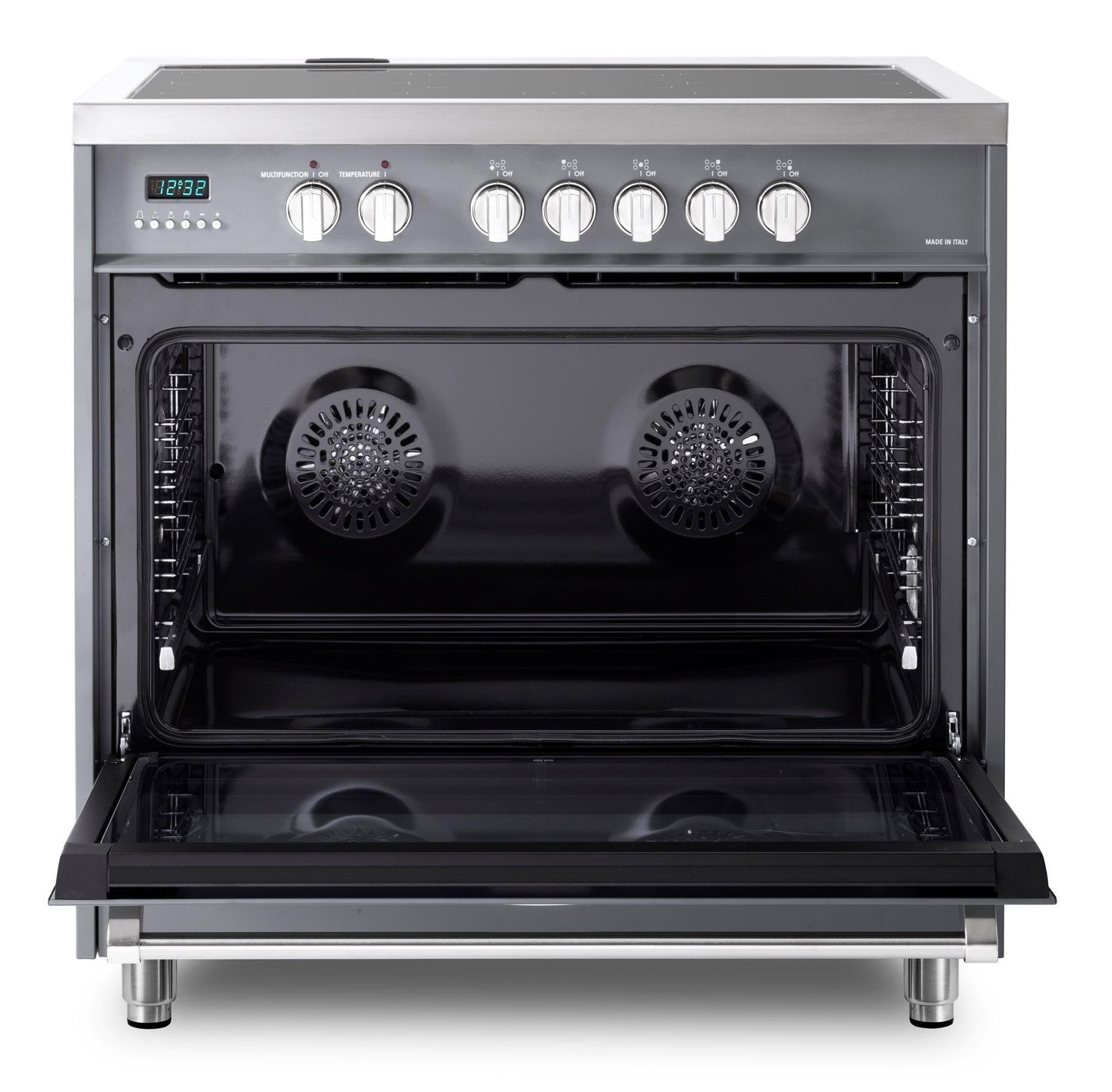 Verona VDFSIE365SG Designer 36" Induction Single Oven Range - Slate Gray