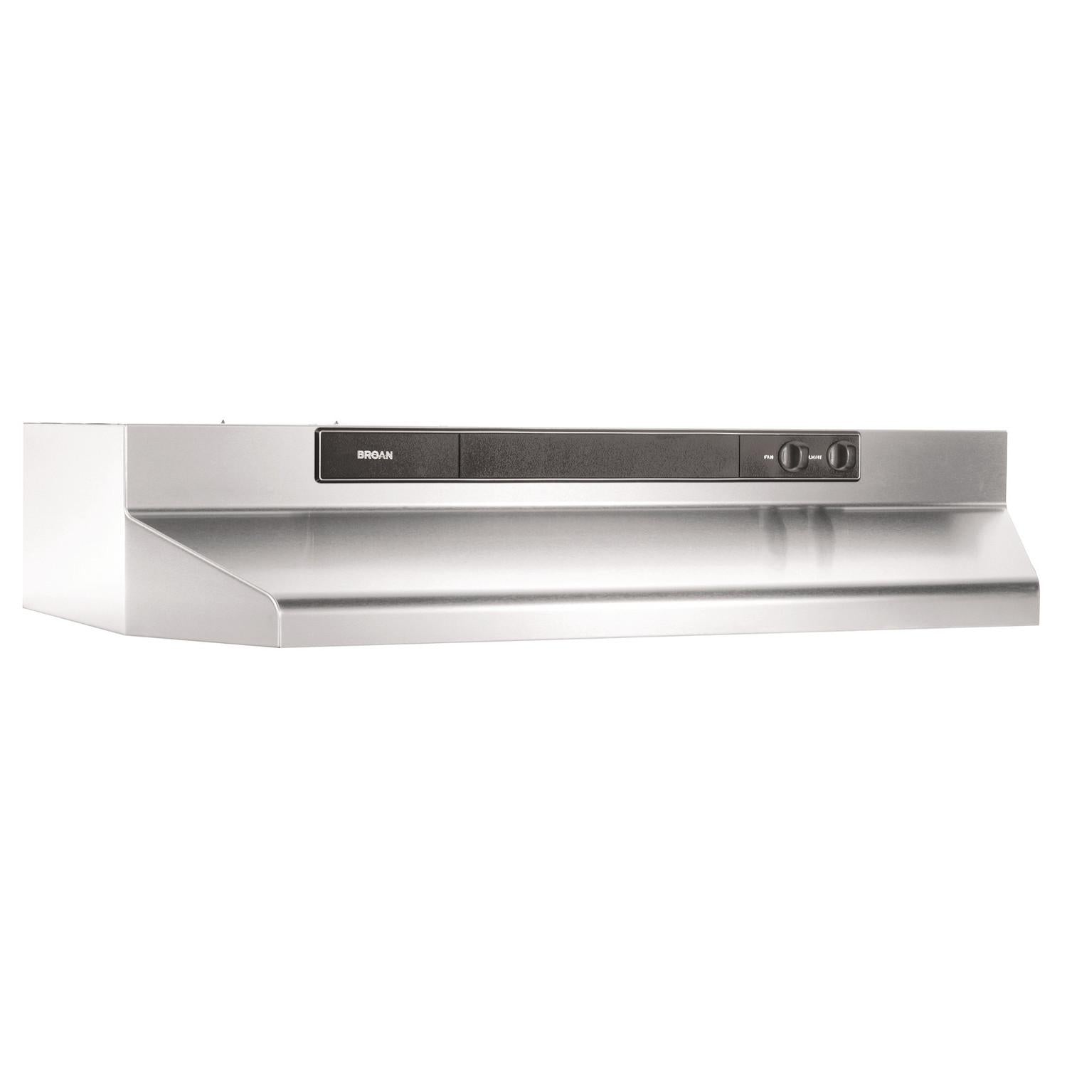 Broan 462404 **DISCONTINUED** Broan® 24-Inch Convertible Under-Cabinet Range Hood, 220 CFM, Stainless Steel