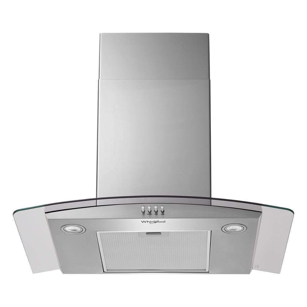 Whirlpool WVW51UC0LS 30" Curved Glass Wall Mount Range Hood