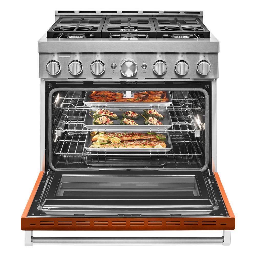 KFGC506JSC KitchenAid® 36'' Smart Commercial-Style Gas Range with 6 Burners