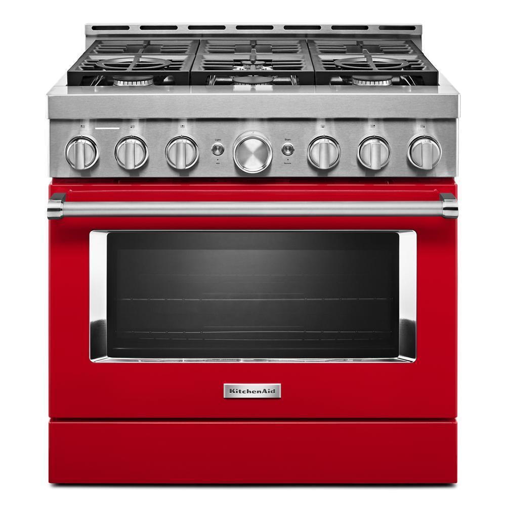 KFGC506JPA KitchenAid® 36'' Smart Commercial-Style Gas Range with 6 Burners