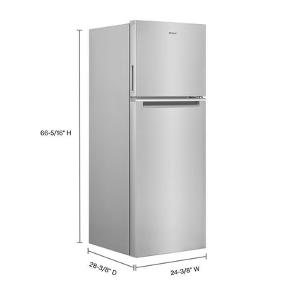 Whirlpool WRT313CZLZ 24-inch Wide Small Space Top-Freezer Refrigerator - 12.9 cu. ft.