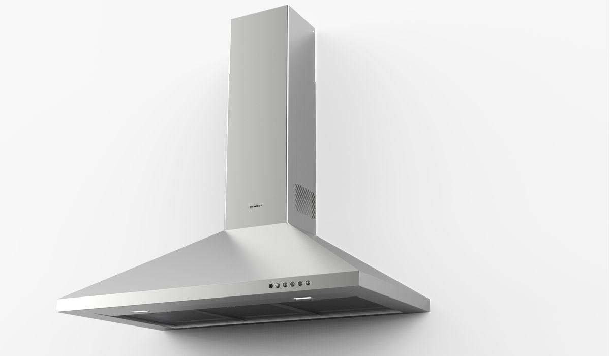 Faber 36" pyramid shape wall hood with Variable Air Management
