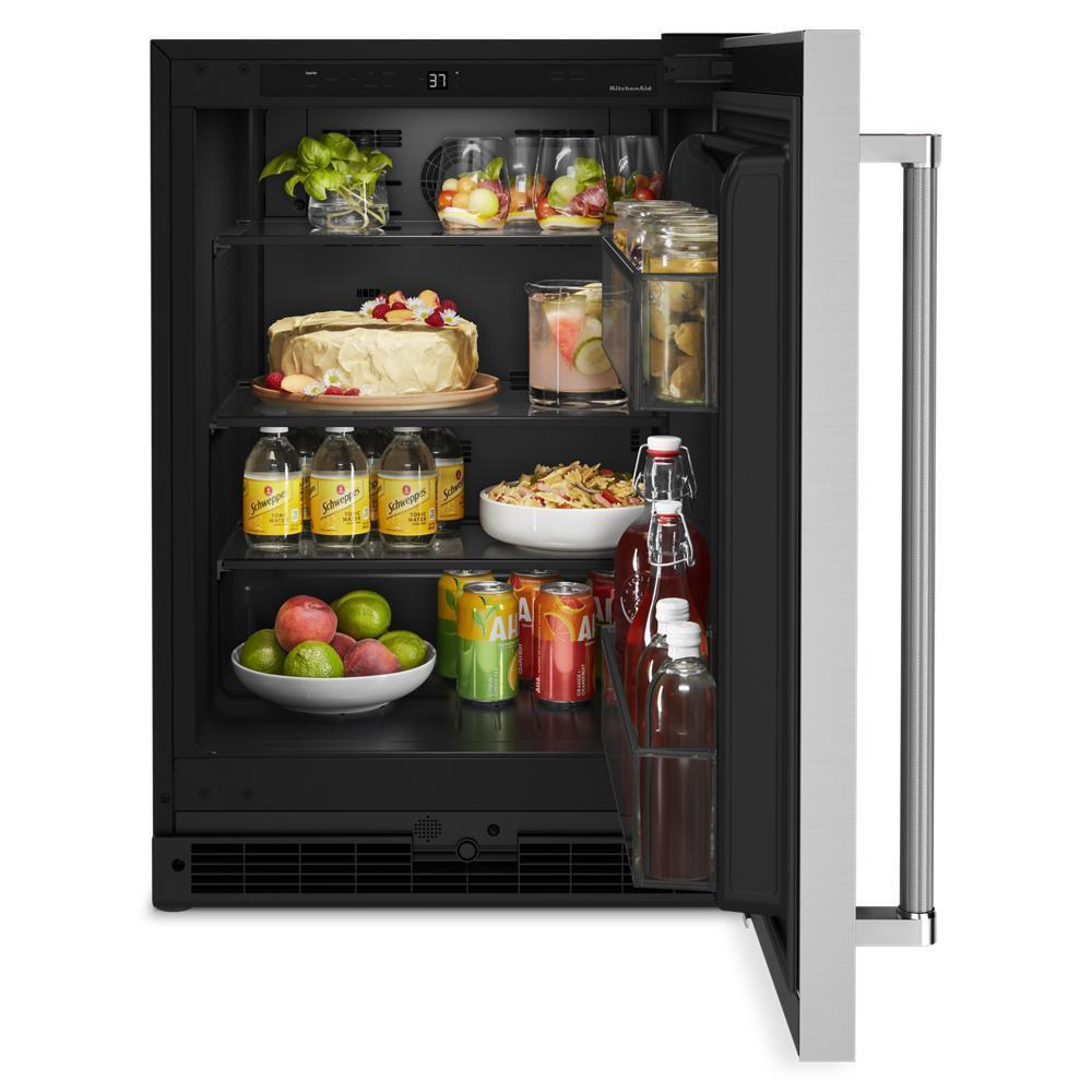 Kitchenaid KURR114KSB 24" Undercounter Refrigerator with Stainless Steel Door