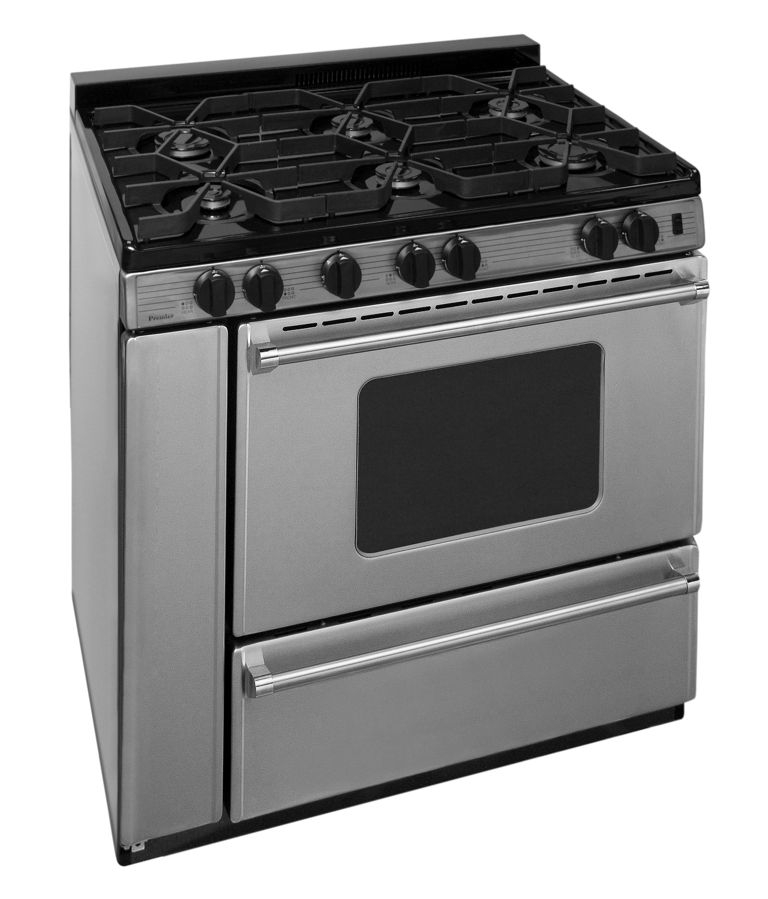 Premier P36S3182PS 36 in. ProSeries Freestanding Sealed Burner Gas Range in Stainless Steel