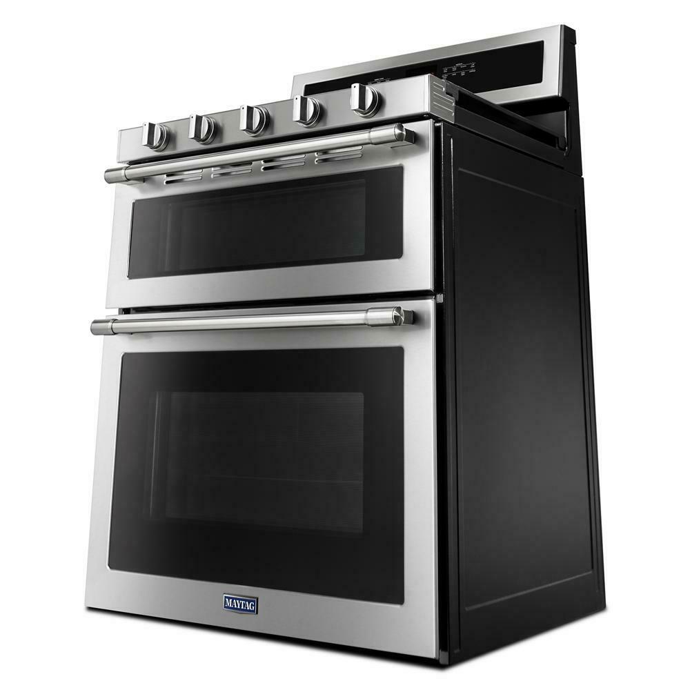 Maytag MGT8800FZ 30-Inch Wide Double Oven Gas Range With True Convection - 6.0 Cu. Ft.