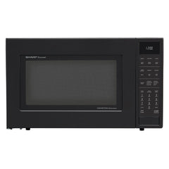 Sharp SMC1585BB 1.5 cu. ft. 900W Sharp Matte Black Carousel Convection Microwave Oven