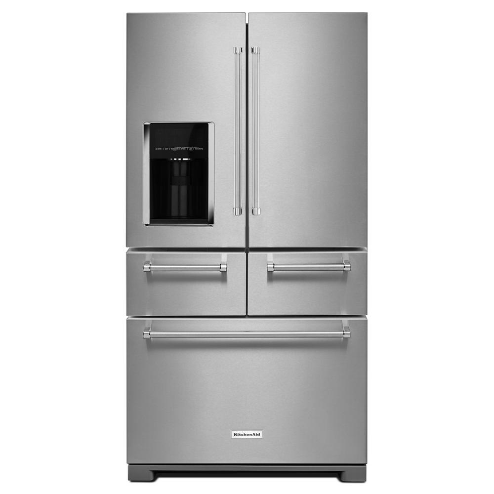 Kitchenaid 25.8 Cu. Ft. 36" Multi-Door Freestanding Refrigerator with Platinum Interior Design