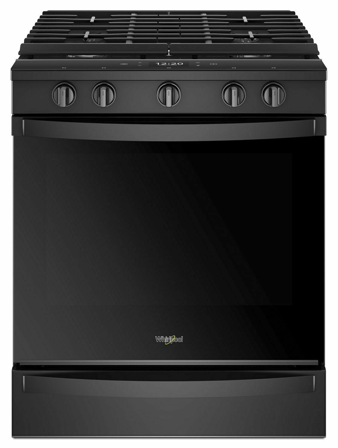 Whirlpool WEG750H0HB 5.8 cu. ft. Smart Slide-in Gas Range with Air Fry, when Connected